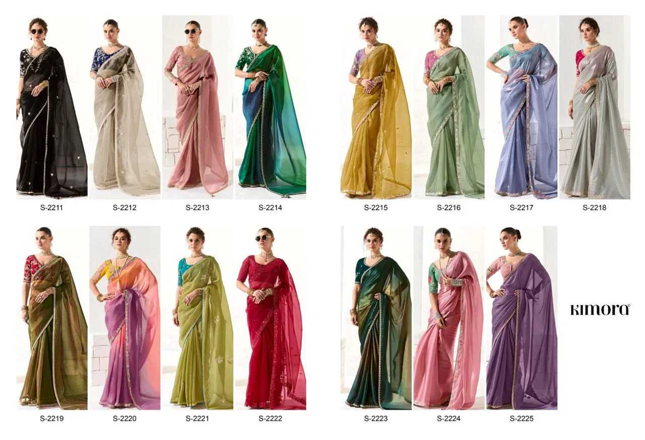 Runway By Kimora Organza Tissue Designer Saree Wholesale Shop In Surat